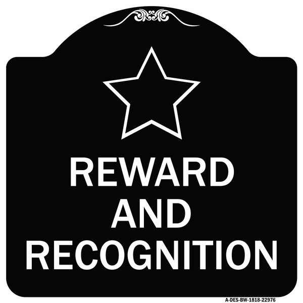 Signmission Reward and Recognition Heavy-Gauge Aluminum Architectural Sign, 18" x 18", BW-1818-22976 A-DES-BW-1818-22976
